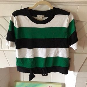 Green, white & black New York and Company Sweater